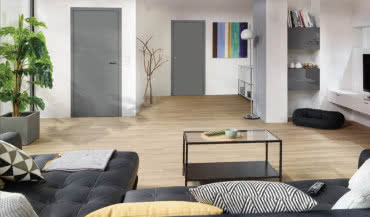 Drzwi wewnętrzne Hörmann dostępne również w modnym kolorze popielatym