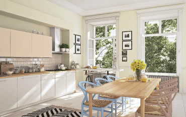 Malowanie kuchni farbami Beckers