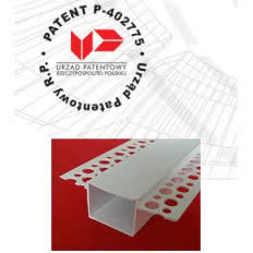 BP11H3N – listwa do boniowania PVC zamknięta z elementem traconym