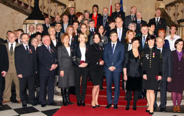 Przyznanie odznaczenia Pani Krystynie Styrczuli - Złotego Krzyża Zasługi 