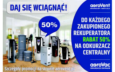 Letnia promocja: 50% taniej na centralny odkurzacz AeroVac!