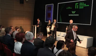 Spółka WIŚNIOWSKI uhonorowana tytułem "Filarów Polskiej Gospodarki 2012"