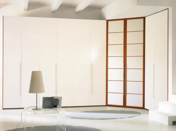 Szafa wnękowa narożna