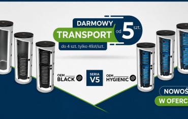 Wakacyjna promocja B2B na zbiorniki OEM V5. Transport gratis już od 5 sztuk