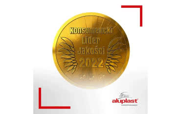 Konsumencki Lider Jakości 2022 dla Aluplast