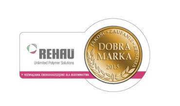 REHAU z tytułem DOBRA MARKA 2015