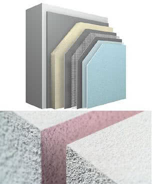 Bezspoinowy system ociepleń StoTherm Cell z okładziną Sto-Mineralschaumplatte