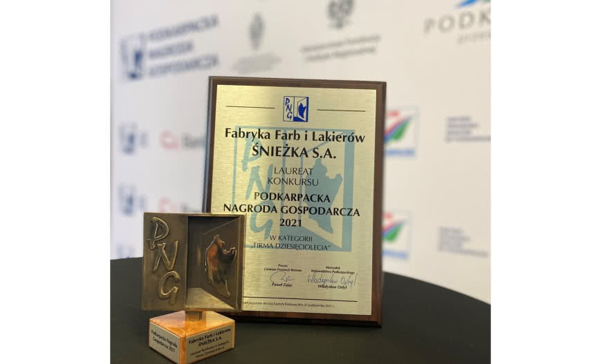 Śnieżka laureatem Podkarpackiej Nagrody Gospodarczej 2021