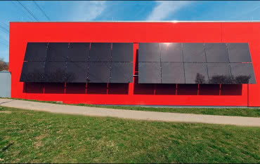 Fotowoltaiczna fasada przyścienna Schüco