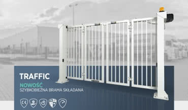 Nowość! Szybkobieżna brama składana Traffic marki Wiśniowski