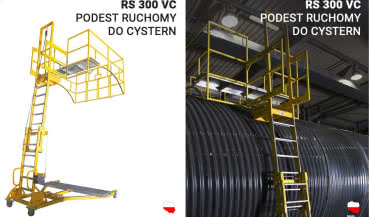 Podest ruchomy do cystern