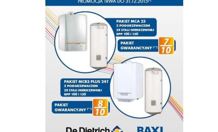 Promocja pakietowa kotłów De Dietrich