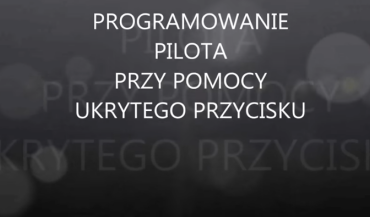 Programowanie za pomocą ukrytego przycisku