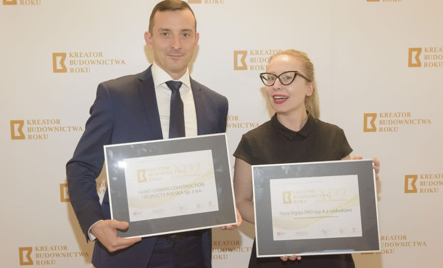 Saint-Gobain i płyty marki Rigips z tytułem Kreator Budownictwa Roku 2022 