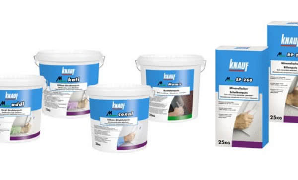 Tynki dekoracyjne Knauf w nowych opakowaniach