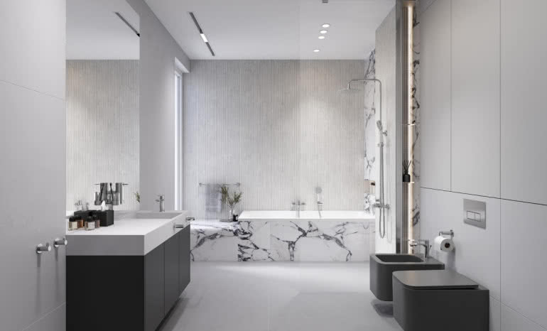 Minimalistyczne baterie łazienkowe: płaskie wylewki, smukłe linie i wygoda użytkowania