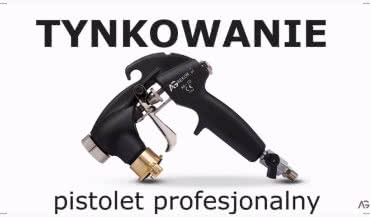 Natrysk tynku elewacyjnego typu baranek - pistolet profesjonalny