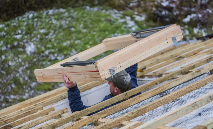 O usytuowaniu okien na dachu