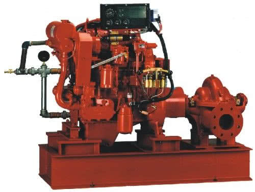 Pompa pożarowa z silnikiem Diesel