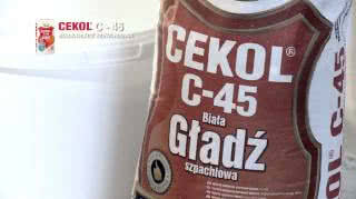 Cekol - Maszynowe nakładanie gładzi Cekol C-45