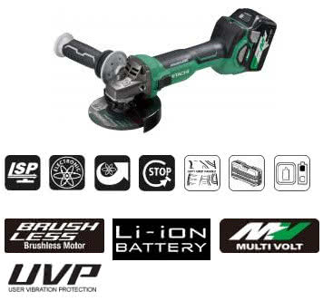 Akumulatorowa szlifierka kątowa G3613DA W2, zasilana w technologii MULTI VOLT