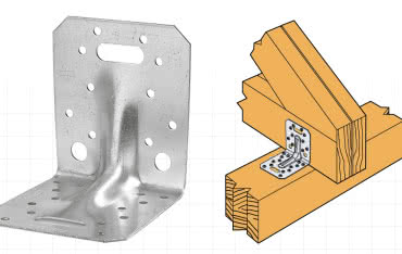 Mocowanie wiązarów dachowych kątownikiem ACRL