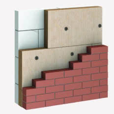 Płyty z mineralnej wełny szklanej pokryte welonem z włókna szklanego