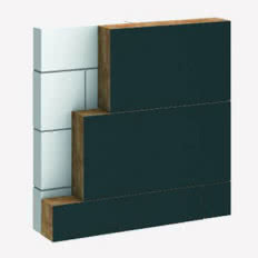 Płyty z mineralnej wełny szklanej pokryte czarnym welonem z włókna szklanego