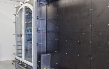 Komora do badań stolarki otworowej w firmie Vetrex