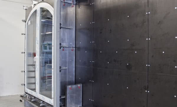 Komora do badań stolarki otworowej w firmie Vetrex