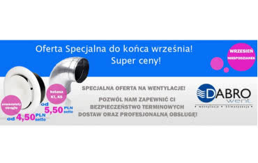 DABROwent tnie ceny na asortyment wentylacji!