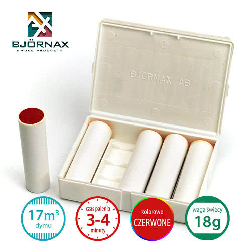 Świece dymne kolorowe Bjornax Colour Smoke