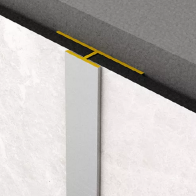 Aluminiowa listwa do płyt wodoodpornych płyt Rocko - łączeniowa (srebrna)