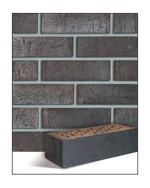 Cegła klinkierowa polska Sydney - antracytowa cieniowana