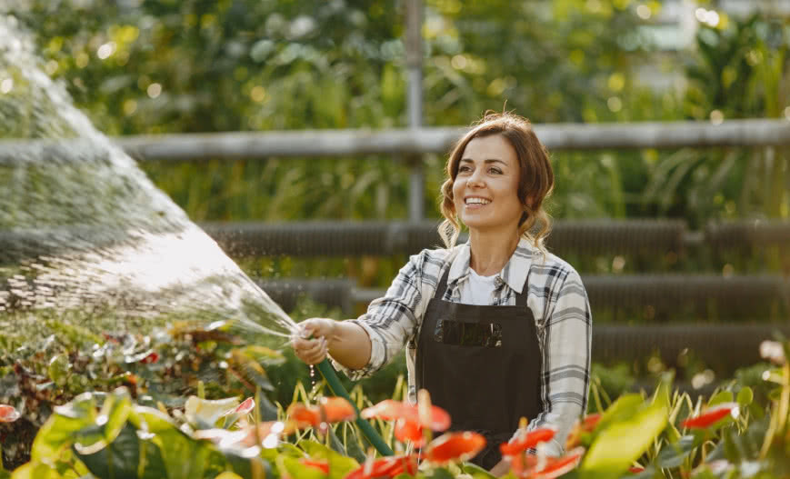 Nawadnianie ogrodu i trawnika deszczówką lub ze studni