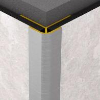 Aluminiowa listwa do płyt wodoodpornych płyt Rocko - narożnik zew. (srebrny)