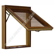 Okna drewniane odchylane