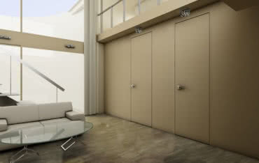 PIU Design proponuje drzwi ukryte w ścianie