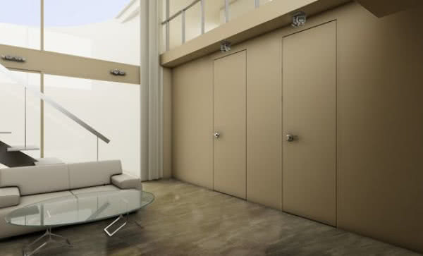 PIU Design proponuje drzwi ukryte w ścianie