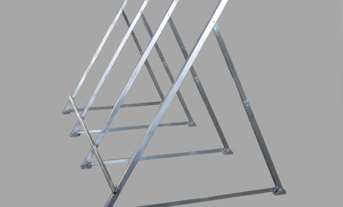 Konstrukcja do montażu kolektorów słonecznych