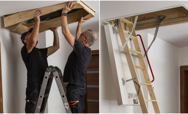 Nowe schody strychowe bez remontu: szybki montaż i lepsza izolacja