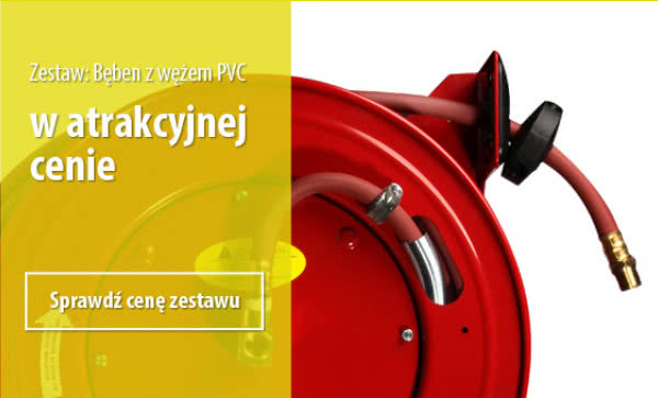 Zastaw: Bęben z wężem PVC w atrakcyjnej cenie od Tubes International