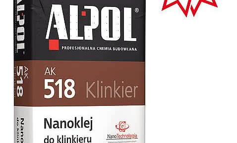 Nanoklej do klinkieru AK 518 - Kolejny opatentowany produkt marki ALPOL