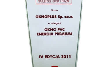 OknoPlus laureatem konkursu VIP - Najlepsze Okna i Drzwi