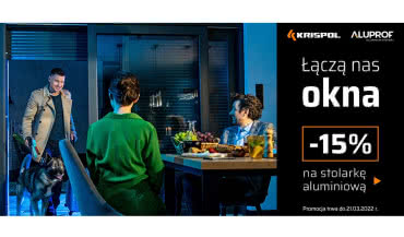 Promocja na okna i drzwi aluminiowe marki Krispol