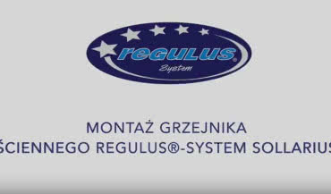 Montaż grzejnika ściennego REGULUS-system Sollarius