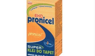 Specjalny klej Pronicel Eko poleca Grupa Pronicel