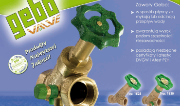 Zawory antyskażeniowe marki Gebo Valve