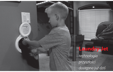Laundry Jet - kompletny system przesyłu brudnych ubrań