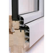 Okna drewniane w konstrukcji aluminiowej